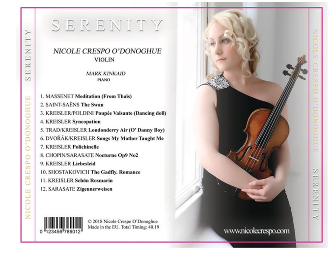 award winning album Serenity  Nicole Crespo O´Donoghue 